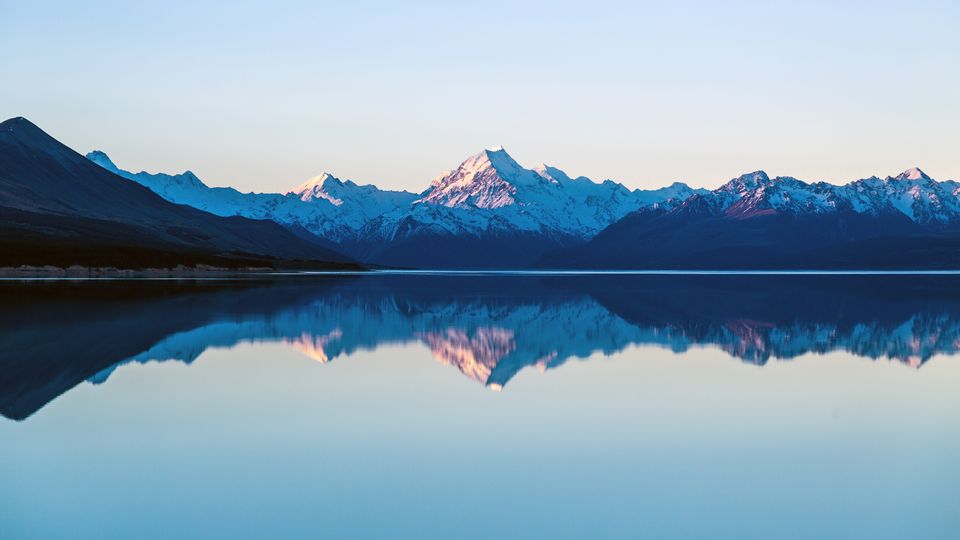 美丽雪山湖泊风景 高清桌面壁纸 4k-PixStock 源像素