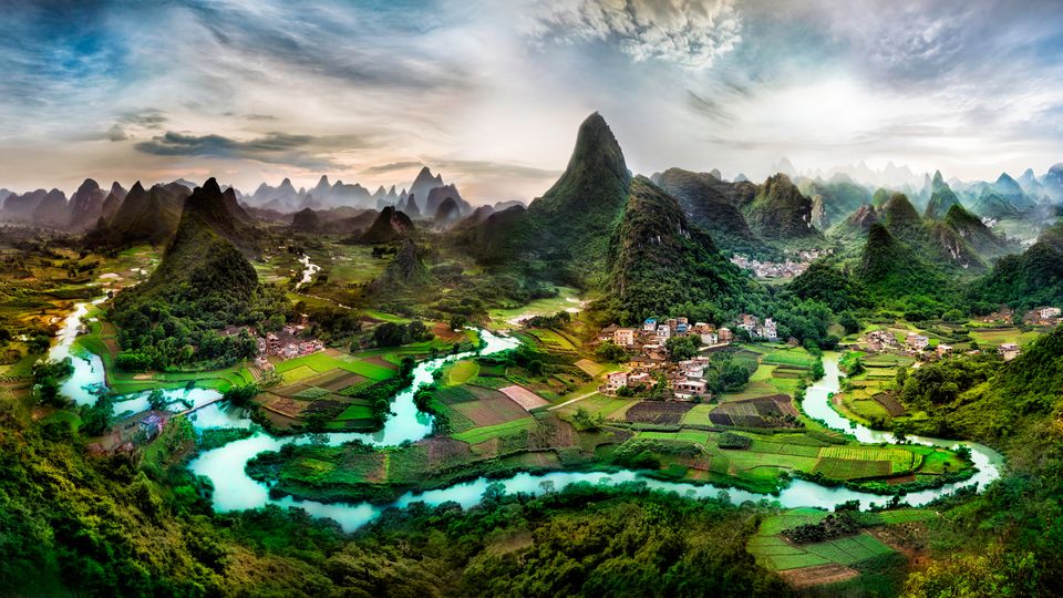 广西桂林山水高清风景 电脑桌面壁纸图片 4K-PixStock 源像素