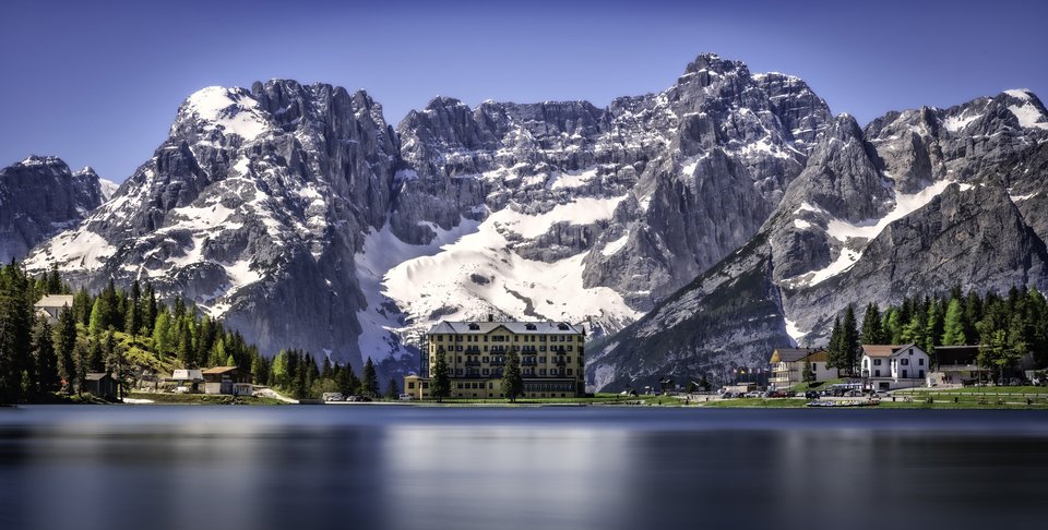 阿尔卑斯山 意大利 米苏芮娜湖风景 高清电脑桌面壁纸 4k-PixStock 源像素