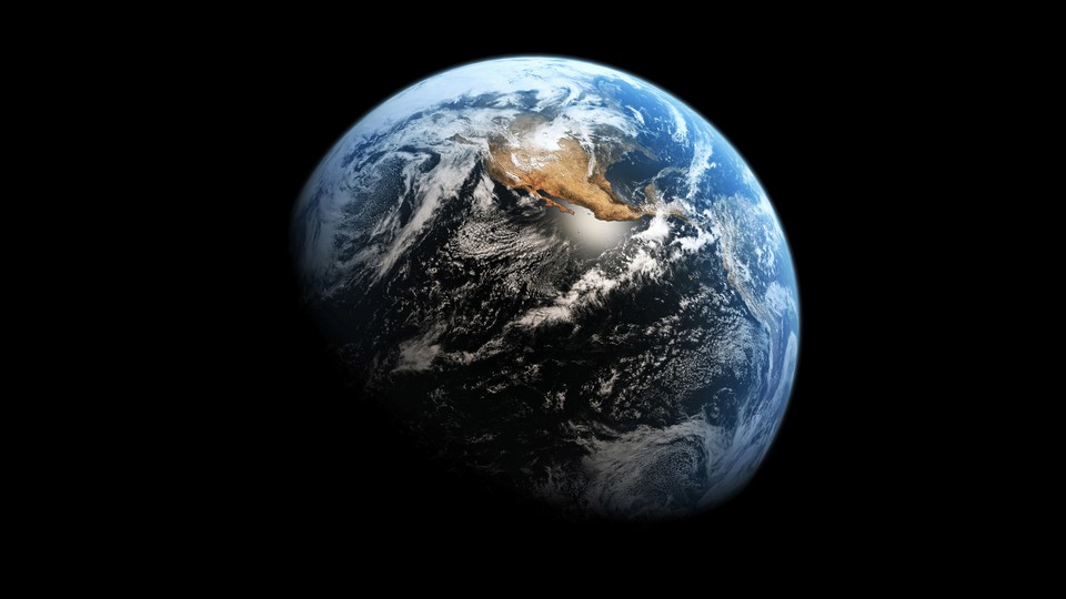 太空看地球照片 超高清图片 创意桌面壁纸 5K-PixStock 源像素