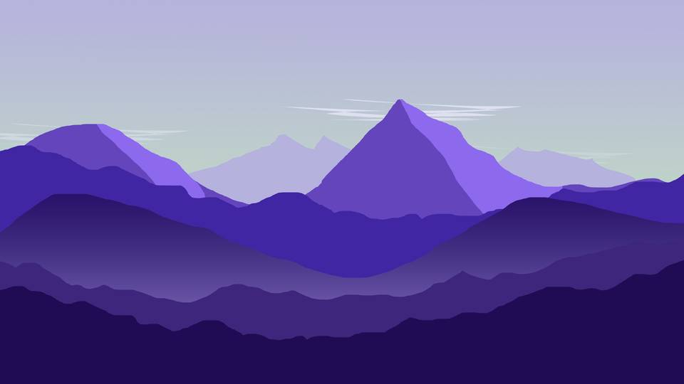 矢量 紫色背景 山脉 简约 超清风景壁纸 8k-PixStock 源像素